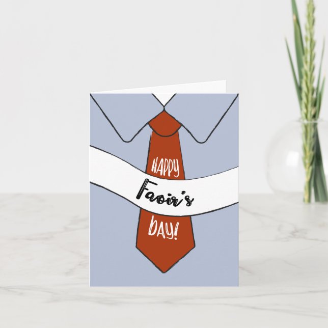 Tarjeta del día del padre para el padre (Anverso)