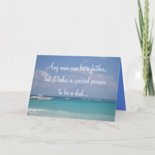 Tarjeta del día del padre para el papá del paso