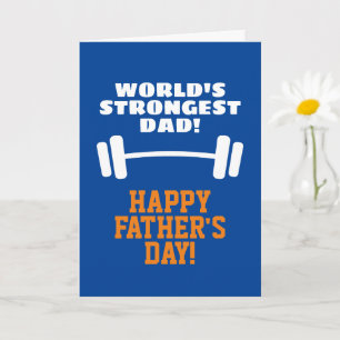 Tarjeta del Día del Padre para el papá más fuerte