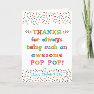 Tarjeta del Día del Padre para el Pop
