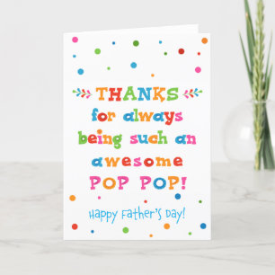 Tarjeta del Día del Padre para el Pop