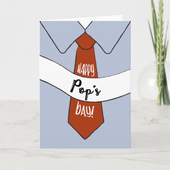Tarjeta del Día del Padre para el Pop (Anverso)