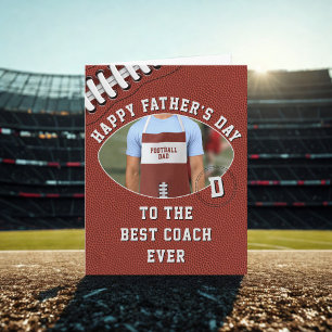 Tarjeta del Día del Padre para Entrenador de Fútbo
