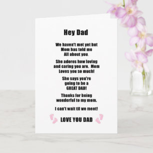 Tarjeta del Día del Padre para futuro papá