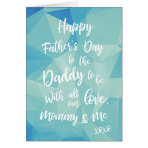Tarjeta del Día del Padre para futuro papá de Mamá