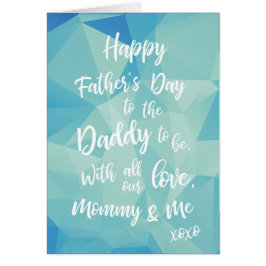 Tarjeta del Día del Padre para futuro papá de Mamá
