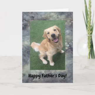 Tarjeta del Día del Padre para Golden Retriever