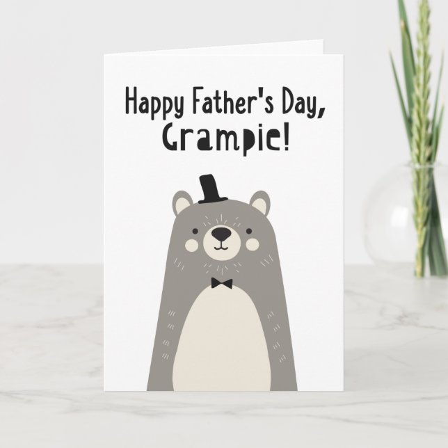 Tarjeta del Día del Padre para Grampie (Anverso)