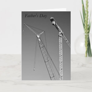 Tarjeta del día del padre para grullas grandes