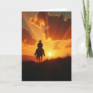 Tarjeta del Día del Padre para Jinete Solitario
