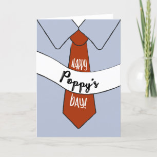 Tarjeta del día del padre para la amapola