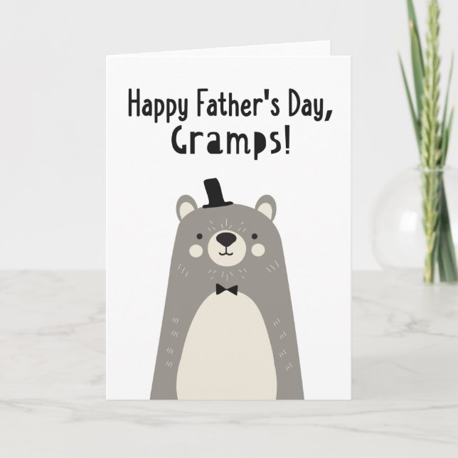 Tarjeta del Día del Padre para los Gramps (Anverso)