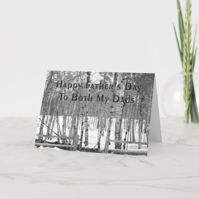 Tarjeta del día del padre para mis dos hijas (Anverso)