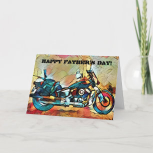 Tarjeta del Día del Padre para Motociclismo