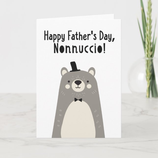 Tarjeta del Día del Padre para Nonnuccio (Anverso)