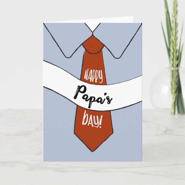Tarjeta del Día del Padre para papá (Anverso)