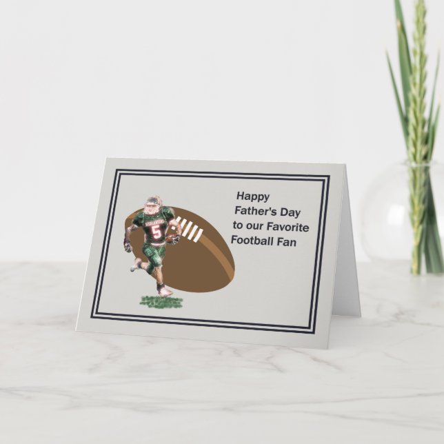 Tarjeta del Día del Padre para papá al que le gust (Anverso)