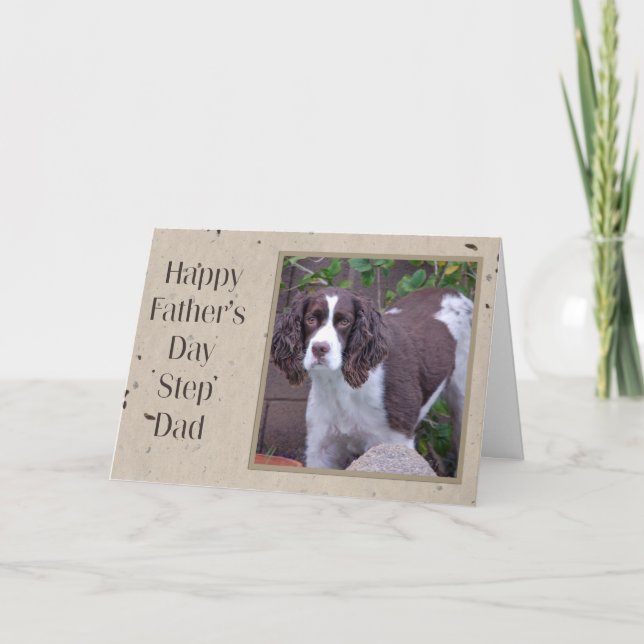 Tarjeta del día del padre para papá de paso (Anverso)