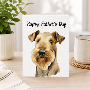 Tarjeta del Día del Padre para papá de perro perso