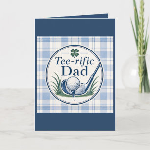 Tarjeta del Día del Padre para Papá Golfista Tee-r