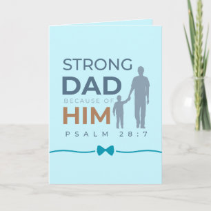 Tarjeta del Día del Padre para Papá Salmo 28:7 Pap