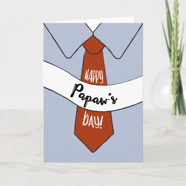 Tarjeta del Día del Padre para Papaw (Anverso)