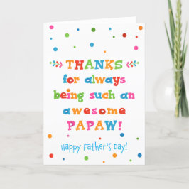 Tarjeta del Día del Padre para Papaw