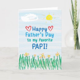 Tarjeta del Día del Padre para Papi
