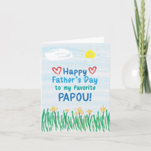 Tarjeta del Día del Padre para Papou