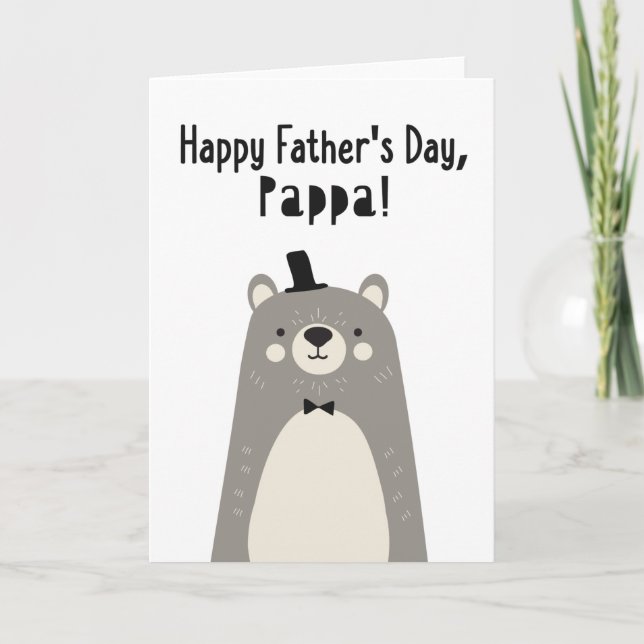 Tarjeta del Día del Padre para Pappa (Anverso)