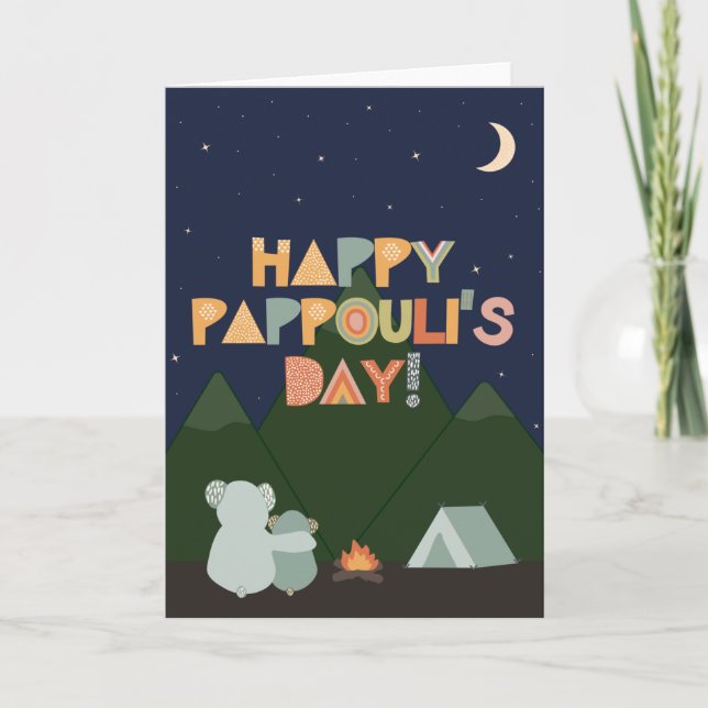 Tarjeta del Día del Padre para Pappouli (Anverso)