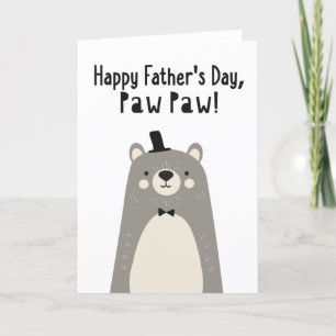 Tarjeta del día del padre para Paw Paw