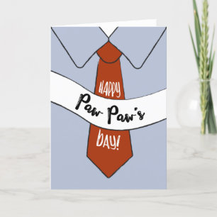 Tarjeta del día del padre para Paw Paw