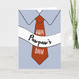 Tarjeta del Día del Padre para Pawpaw