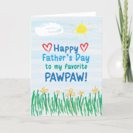 Tarjeta del Día del Padre para Pawpaw