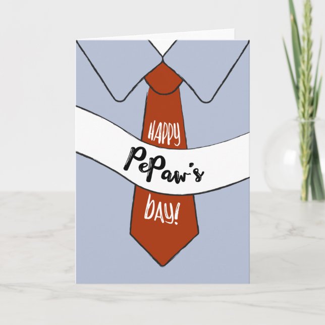 Tarjeta del Día del Padre para PePaw (Anverso)
