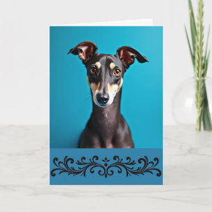 Tarjeta del Día del Padre para Perro Atento
