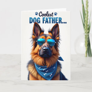 Tarjeta del Día del Padre para Perro Chic