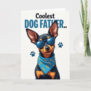 Tarjeta del Día del Padre para Perro con Gafas de 