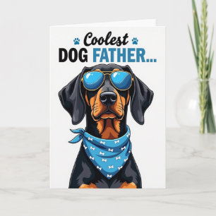 Tarjeta del Día del Padre para Perro Elegante