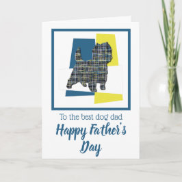 Tarjeta del Día del Padre para perro Terrier Cairn