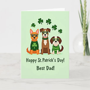 Tarjeta del Día del Padre para Perros con Jersey a