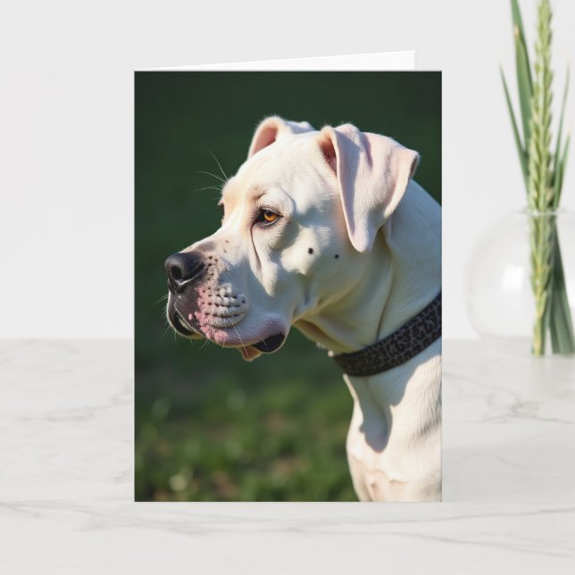 Tarjeta del Día del Padre para Perros Crema (Anverso)