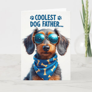 Tarjeta del Día del Padre para Perros Modernos