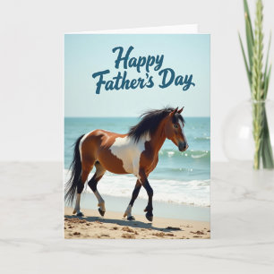 Tarjeta del Día del Padre para Playa Tranquila