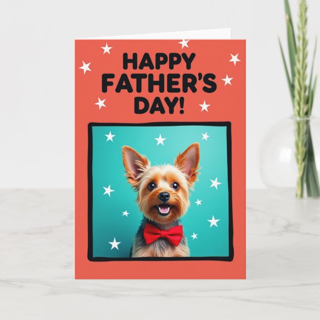 Tarjeta del Día del Padre para Querido Dueño de Ma (Anverso)