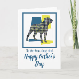 Tarjeta del Día del Padre para Rottweiler / Perro 