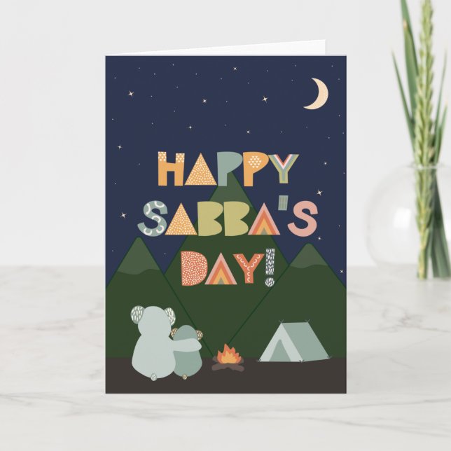 Tarjeta del Día del Padre para Sabba (Anverso)