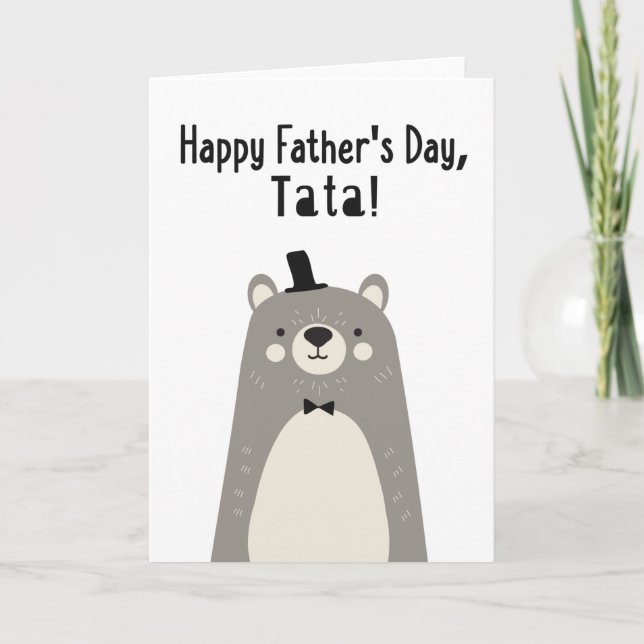 Tarjeta del Día del Padre para Tata (Anverso)
