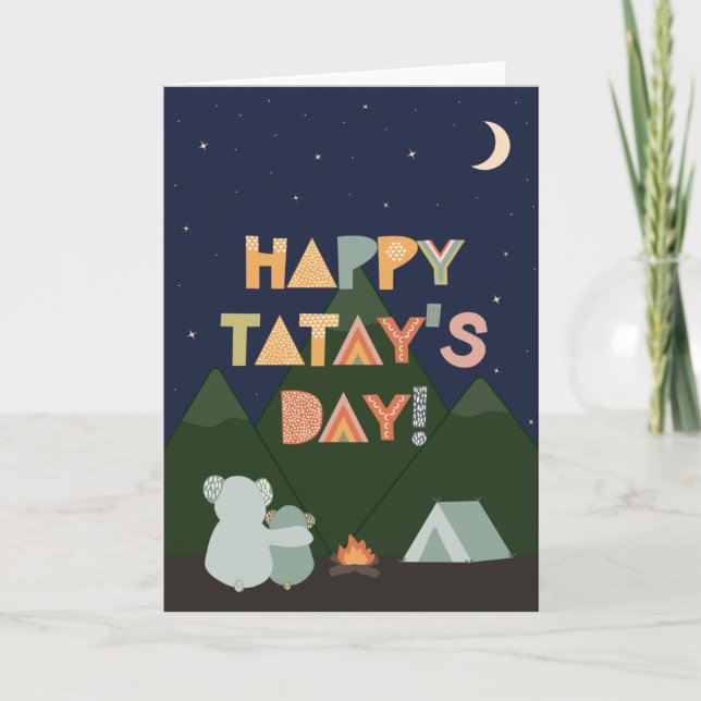 Tarjeta del Día del Padre para Tatay (Anverso)
